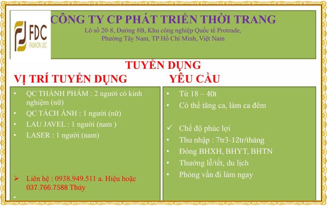 Tuyển dụng Việc làm tại KCN Việt Nam Singapore VSIP II Bình Dương lương cao cập nhật mới ngày 04 tháng 08 năm 2026