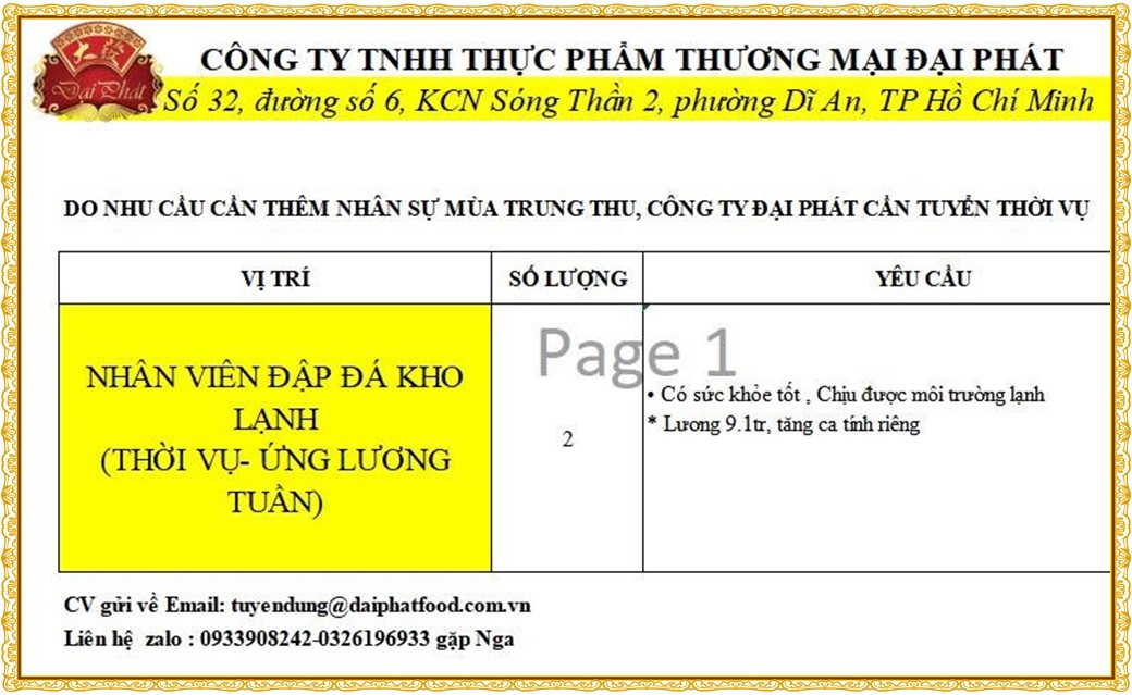 Tuyển dụng Việc làm tại KCN Việt Nam Singapore VSIP II Bình Dương lương cao cập nhật mới ngày 06 tháng 08 năm 2026