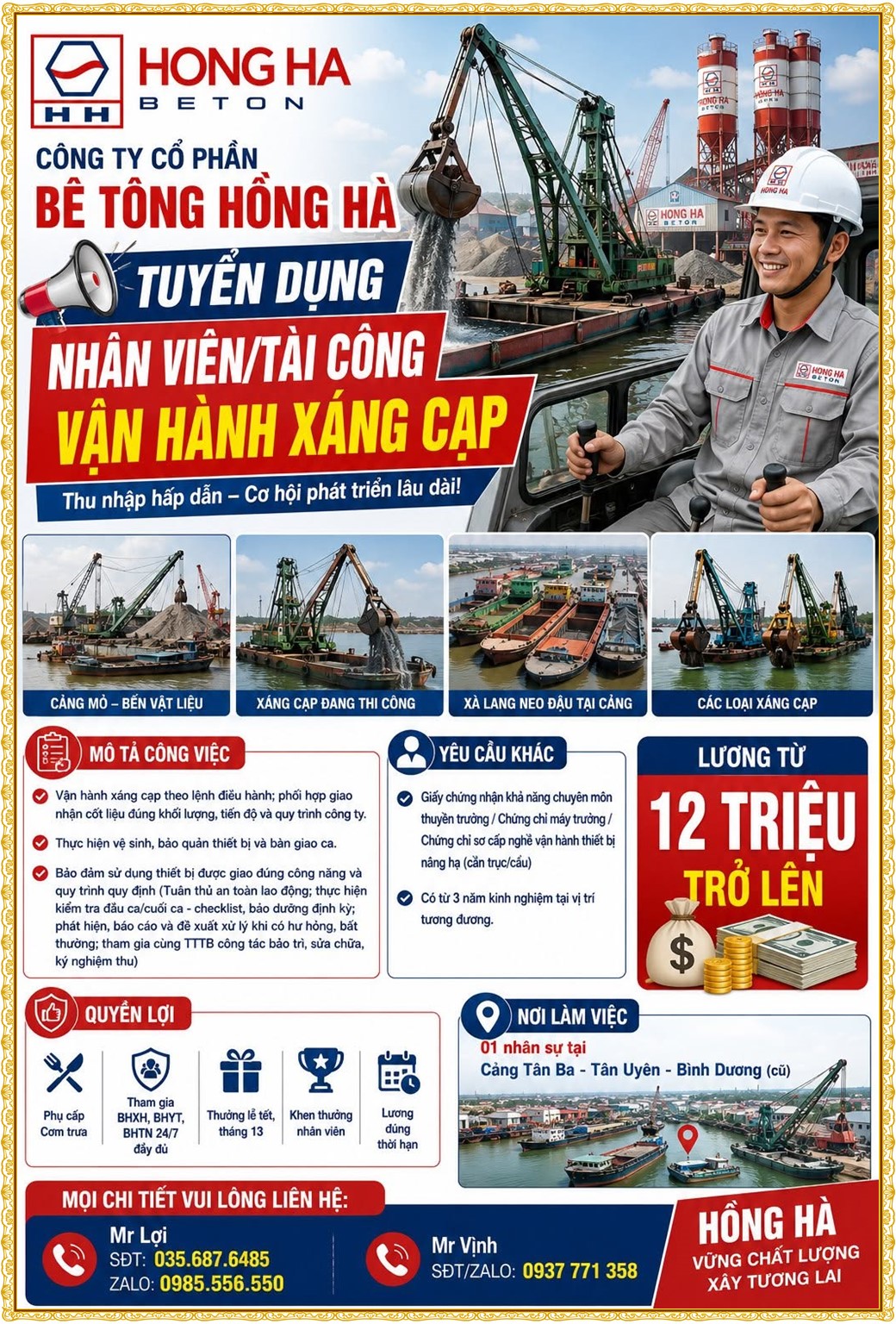 Tuyển dụng Việc làm tại KCN Đại Đăng Bình Dương lương cao cập nhật mới ngày 06 tháng 08 năm 2026