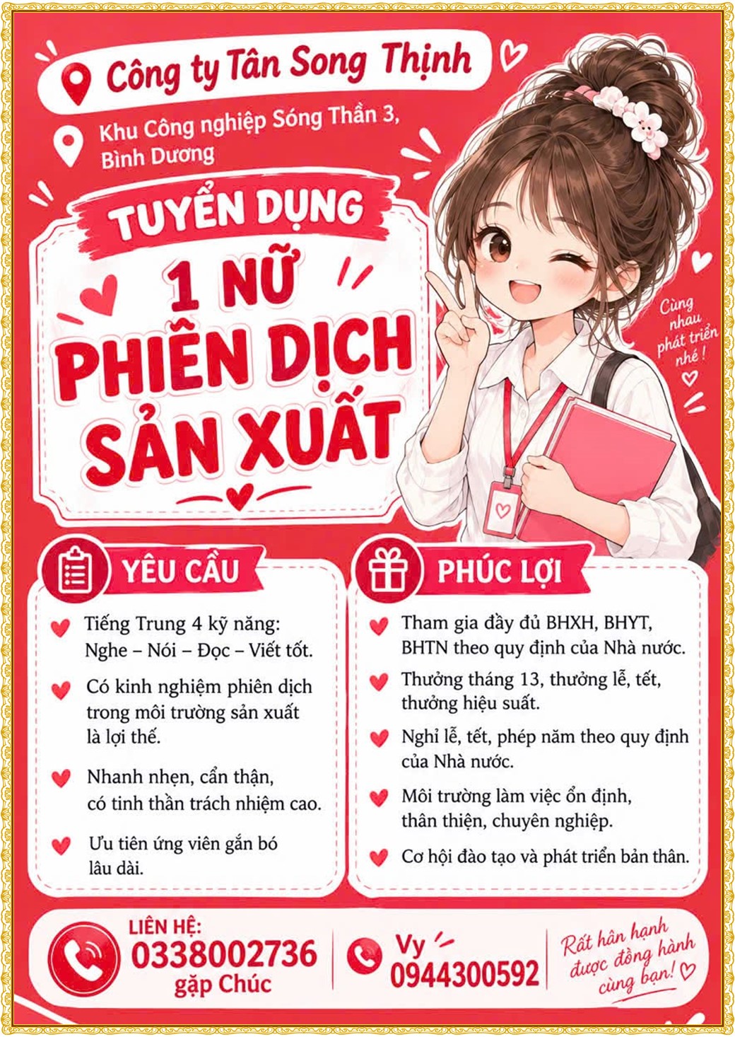 Tuyển dụng Việc làm tại KCN Việt Nam Singapore VSIP II Bình Dương lương cao cập nhật mới ngày 06 tháng 10 năm 2026