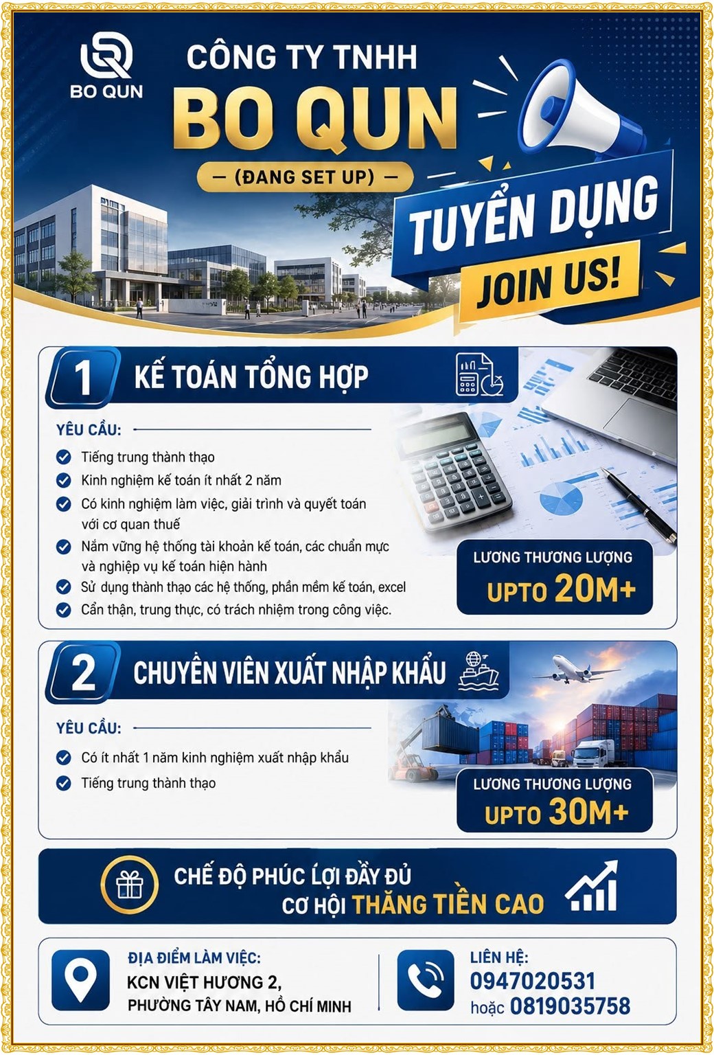 Tuyển dụng Việc làm tại KCN Đồng An Bình Dương lương cao cập nhật mới ngày 07 tháng 09 năm 2026