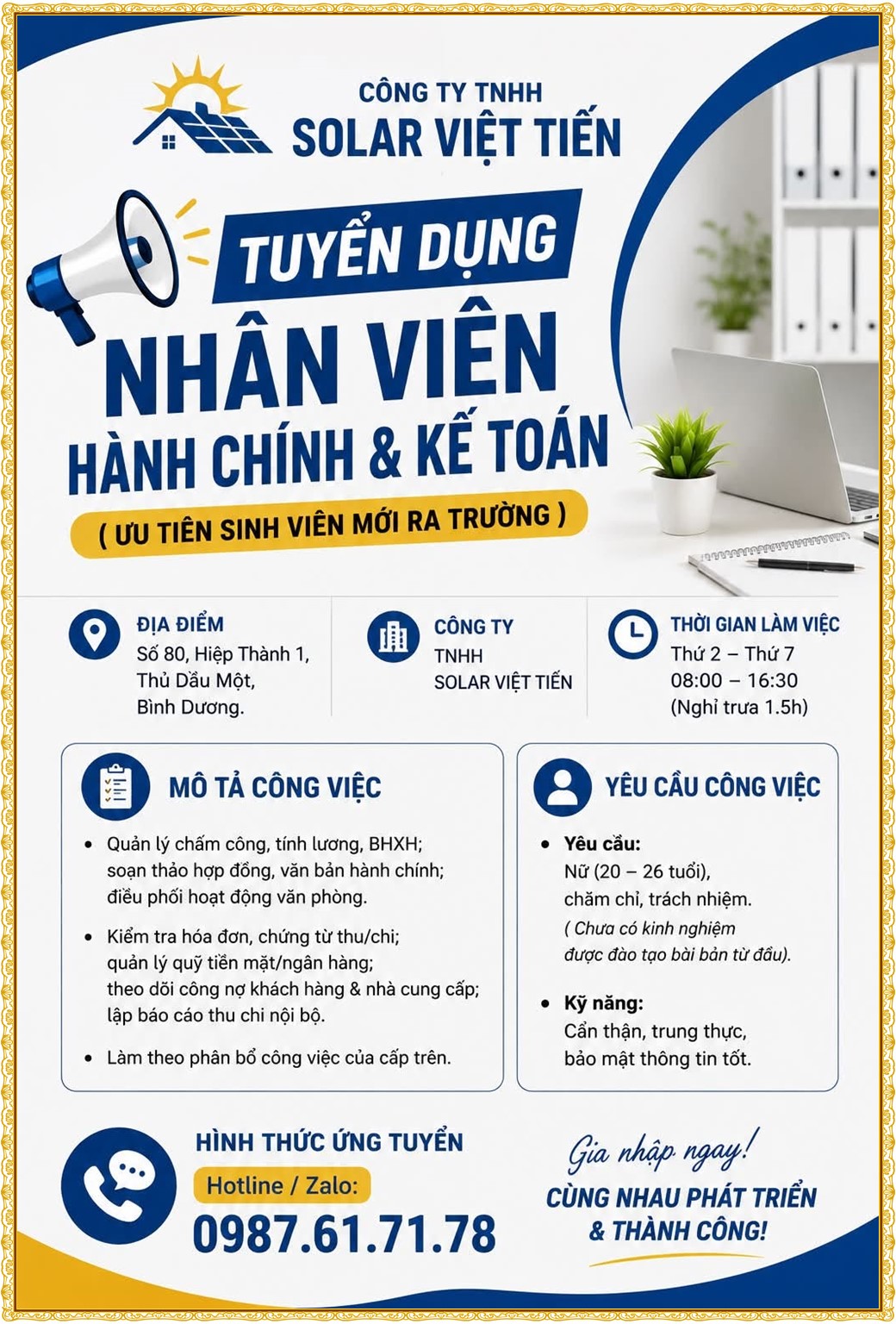Tuyển dụng Việc làm tại KCN Bàu Bàng Bình Dương lương cao cập nhật mới ngày 08 tháng 07 năm 2026