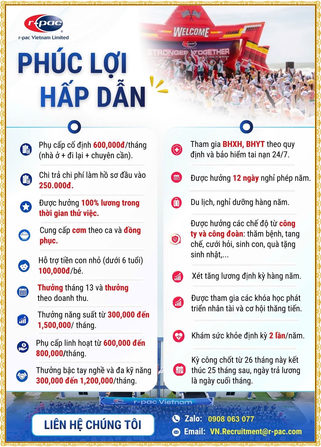 Tuyển dụng Việc làm tại KCN Sóng Thần Bình Dương lương cao cập nhật mới ngày 08 tháng 07 năm 2026