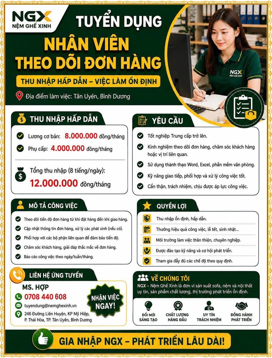 Tuyển dụng Việc làm tại KCN Đại Đăng Bình Dương lương cao cập nhật mới ngày 09 tháng 07 năm 2026