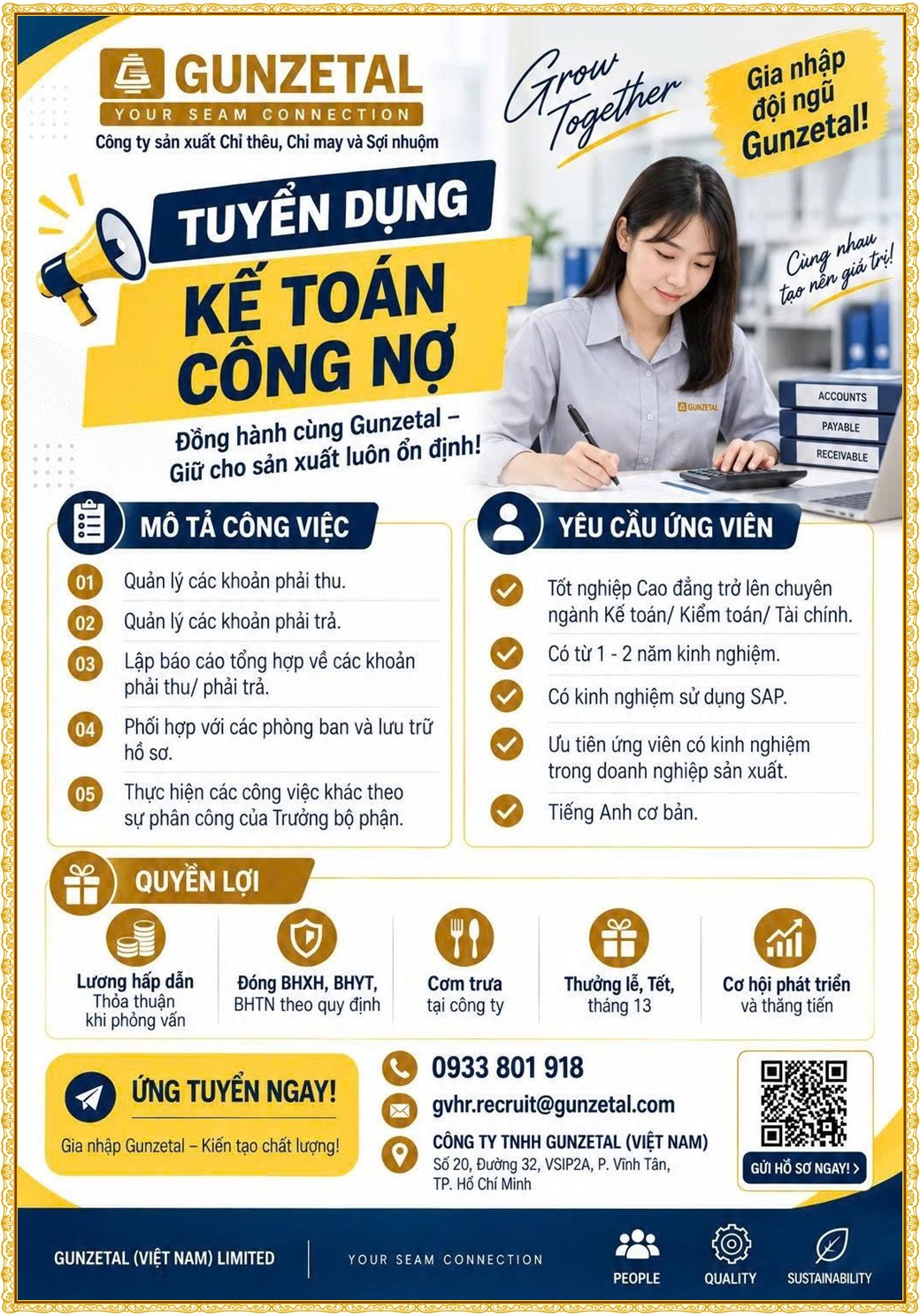 Tuyển dụng Việc làm tại KCN An Tây (Protrade) Bình Dương lương cao cập nhật mới ngày 12 tháng 10 năm 2026