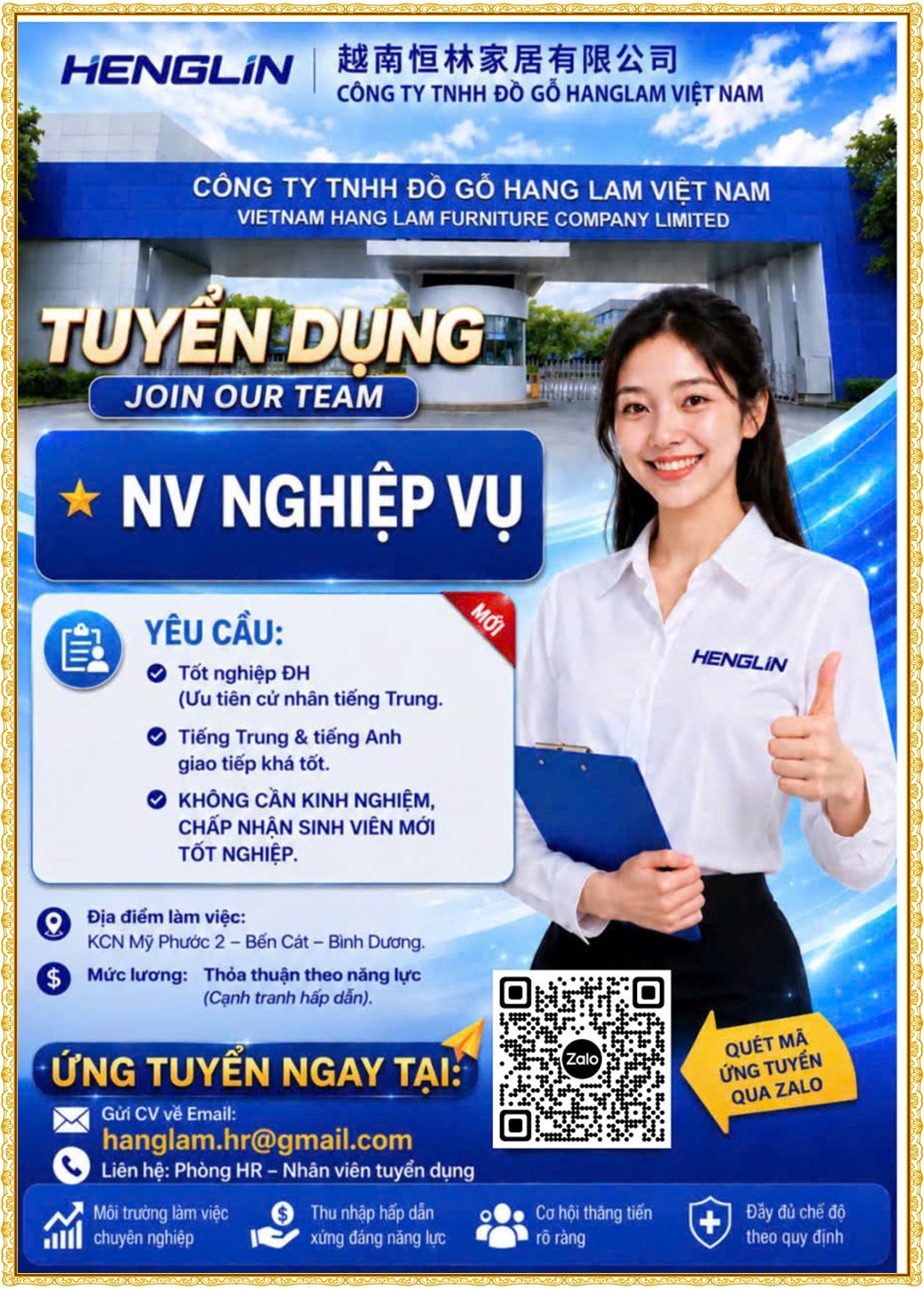 Tuyển dụng Việc làm tại KCN An Tây (Protrade) Bình Dương lương cao cập nhật mới ngày 13 tháng 10 năm 2026