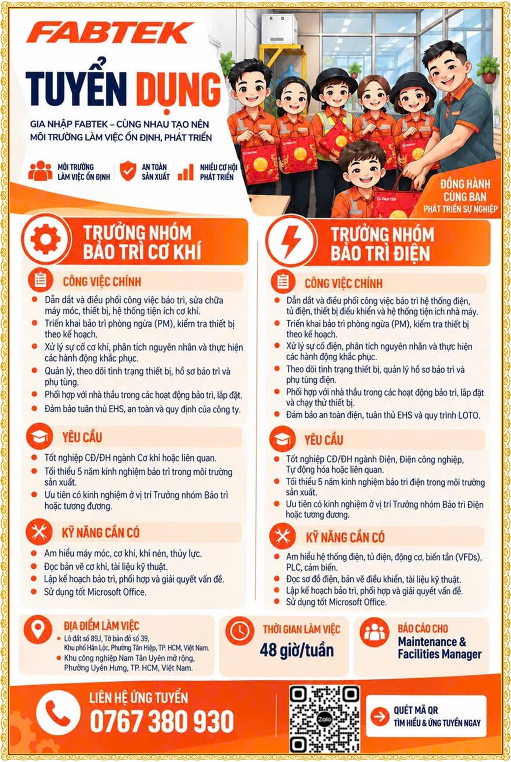 Tuyển dụng Việc làm tại KCN Việt Hương Bình Dương lương cao cập nhật mới ngày 13 tháng 10 năm 2026