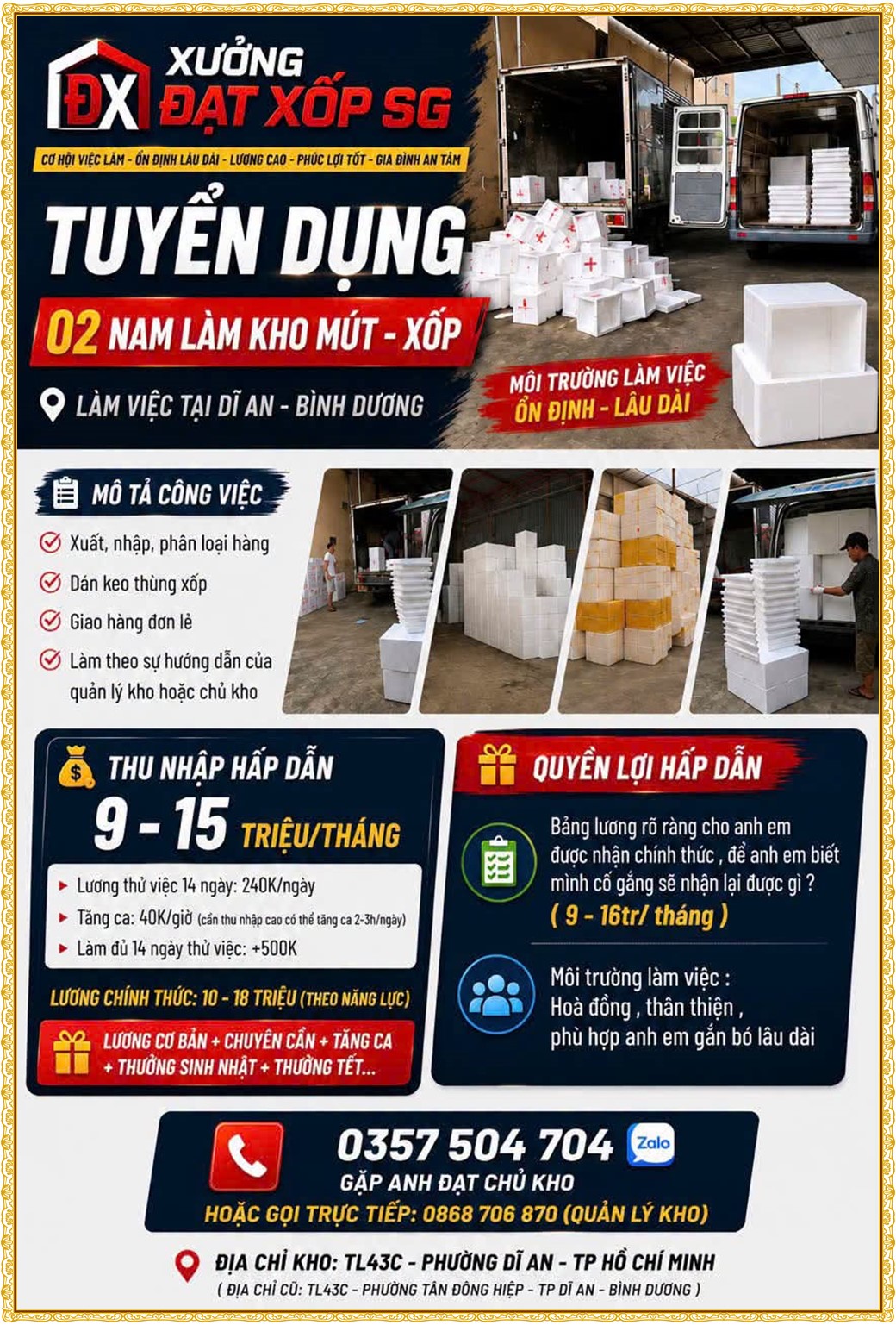 Tuyển dụng Việc làm tại KCN Mỹ Phước Bình Dương lương cao cập nhật mới ngày 21 tháng 07 năm 2026
