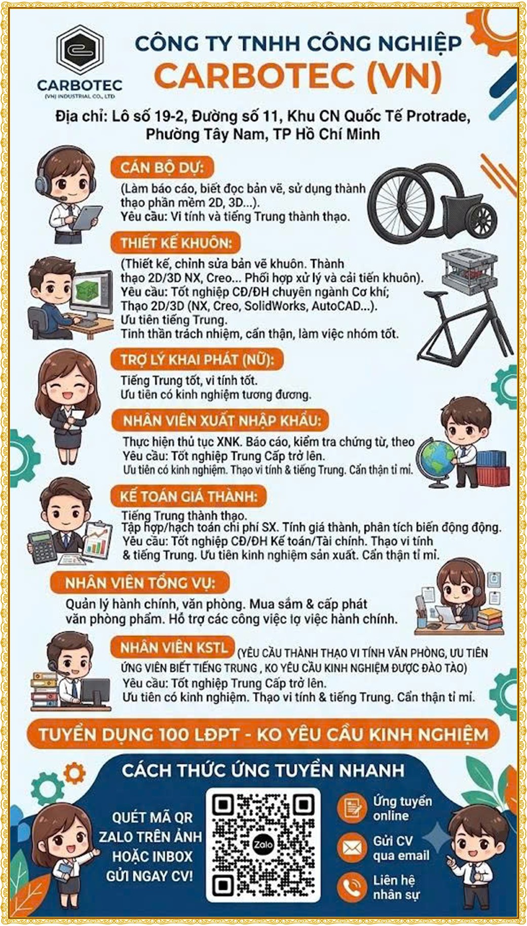Tuyển dụng Việc làm tại KCN An Tây (Protrade) Bình Dương lương cao cập nhật mới ngày 21 tháng 07 năm 2026