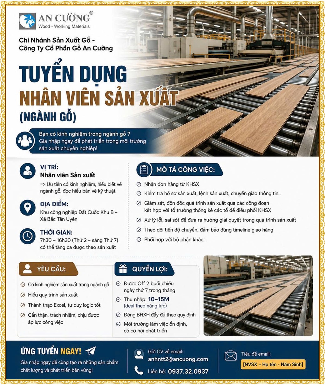 Tuyển dụng Việc làm tại KCN Sóng Thần Bình Dương lương cao cập nhật mới ngày 22 tháng 07 năm 2026