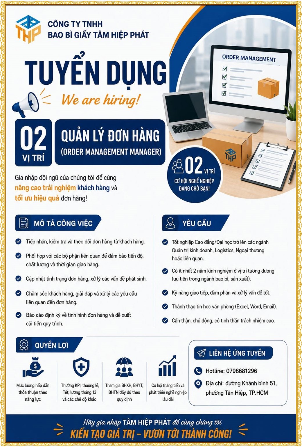 Tuyển dụng Việc làm tại KCN An Tây (Protrade) Bình Dương lương cao cập nhật mới ngày 22 tháng 09 năm 2026