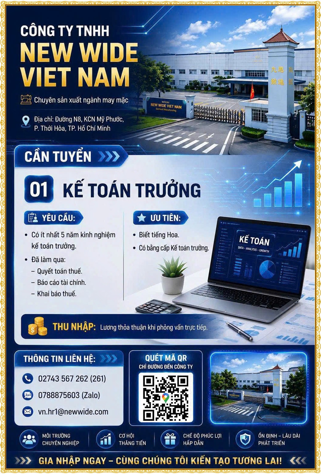 Tuyển dụng Việc làm tại KCN Việt Nam Singapore VSIP II Bình Dương lương cao cập nhật mới ngày 24 tháng 07 năm 2026