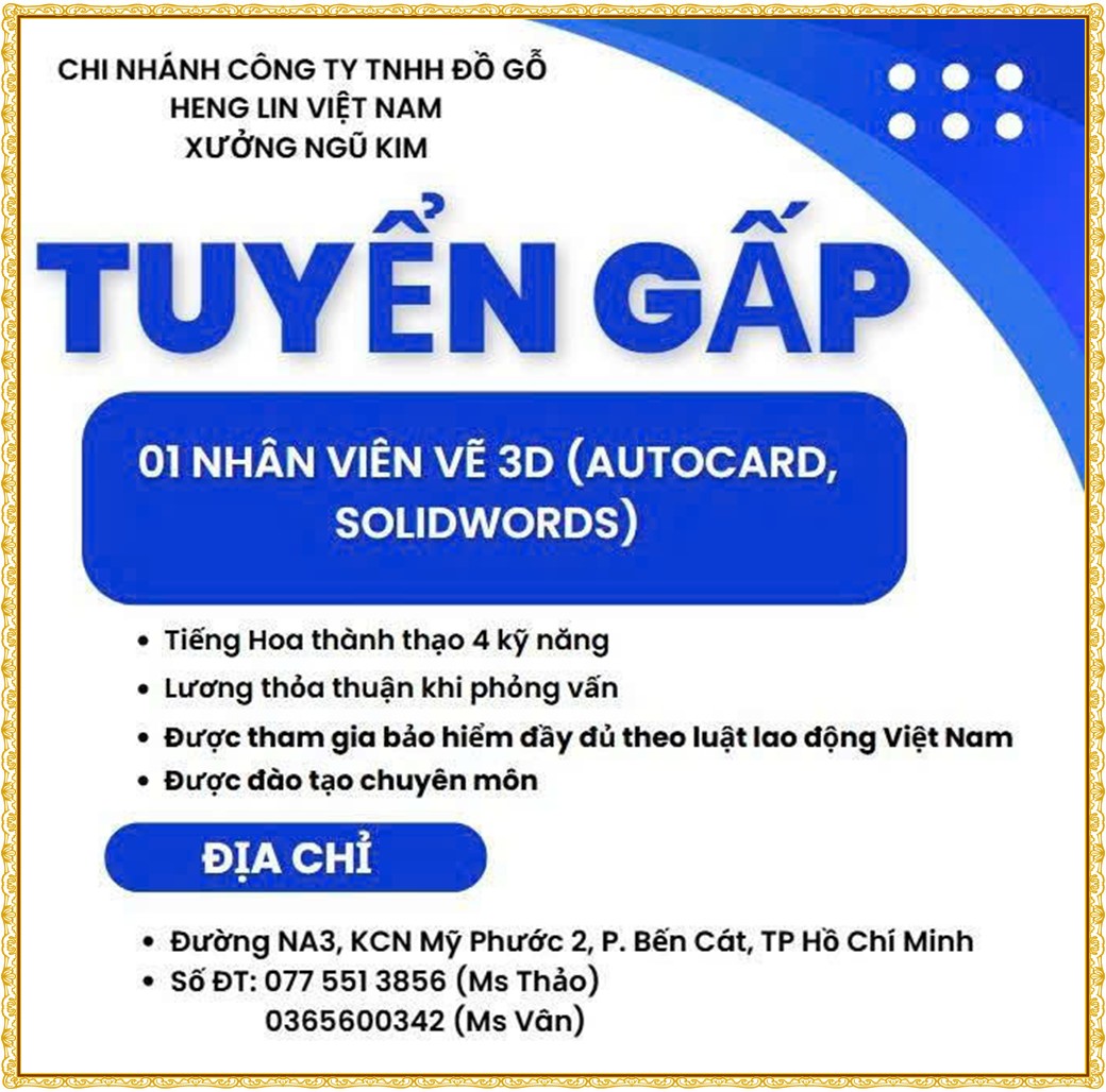 Tuyển dụng Việc làm tại KCN Bàu Bàng Bình Dương lương cao cập nhật mới ngày 28 tháng 07 năm 2026